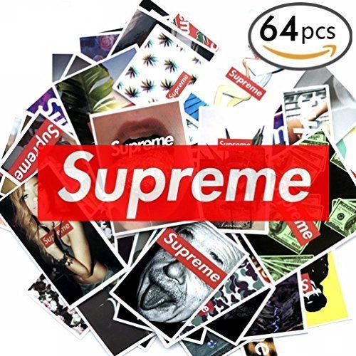 Custom Supreme Logo - Galleon - 64 Pieces Supreme Stickers Assorted Variety Pack - Mix Of ...