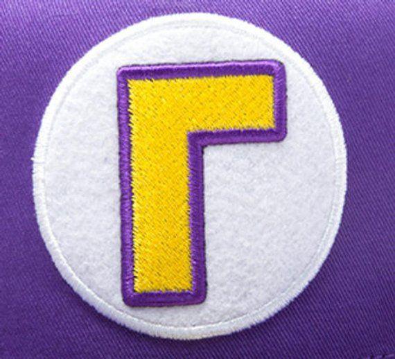 Waluigi Logo - Waluigi Logo Patch 3 Inch Super Mario Brothers Embroidered | Etsy