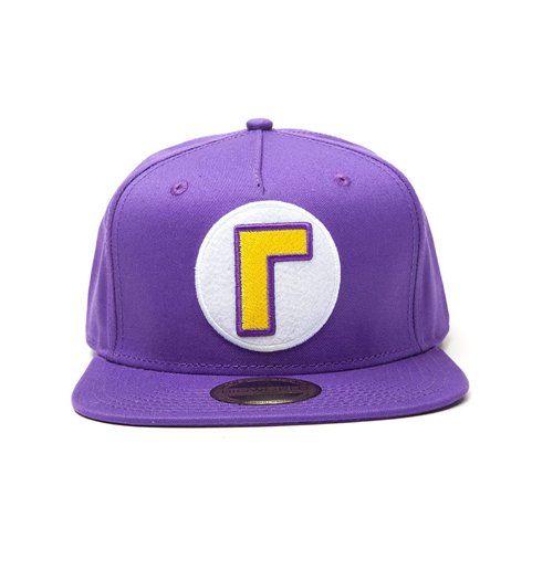 Waluigi Logo - Buy NINTENDO Super Mario Bros. Waluigi Logo Snapback Baseball Cap ...