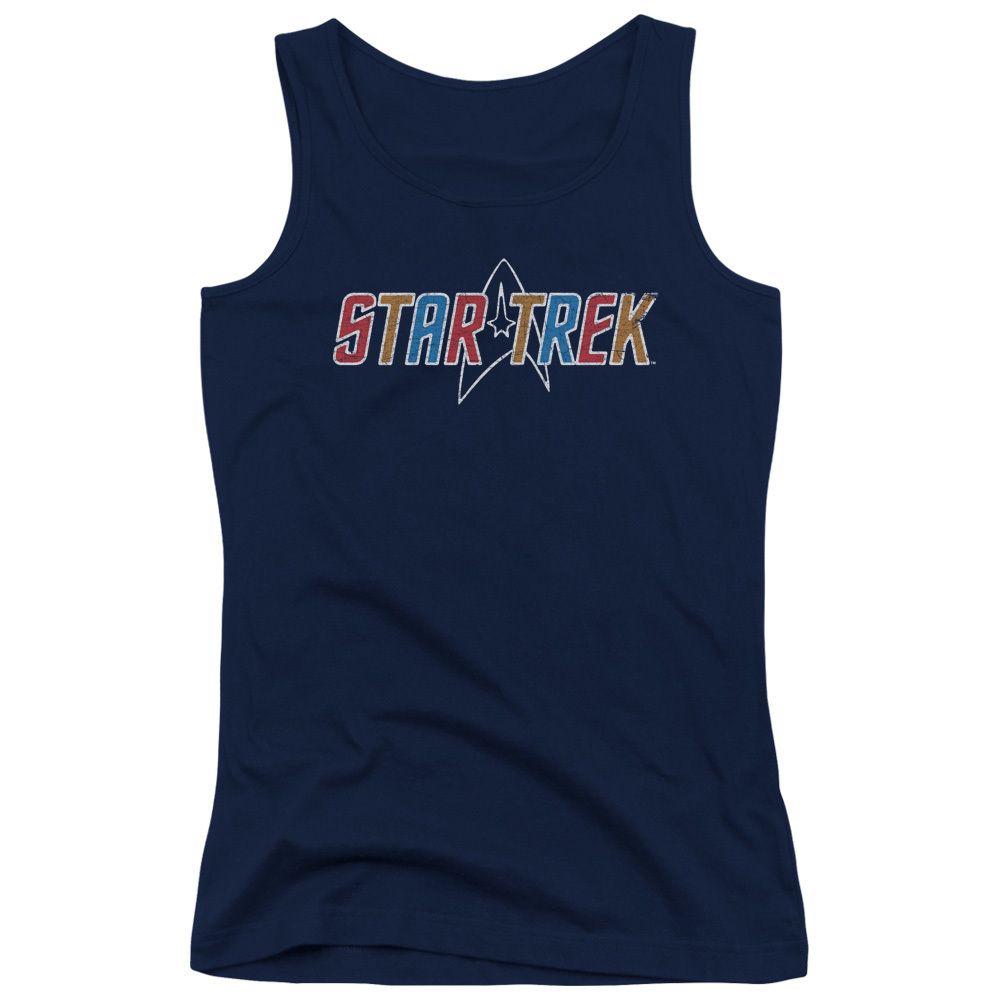 Multicolored Star Logo - Star Trek Girls Tank Top - Multicolored Logo - NerdKungFu