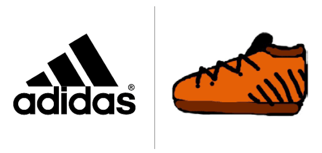 Famous Shoe Logo - famous logos drawn from memory