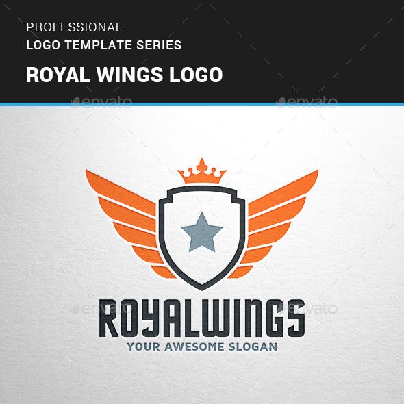 Awesome Wing Logo - Crest Logos from GraphicRiver
