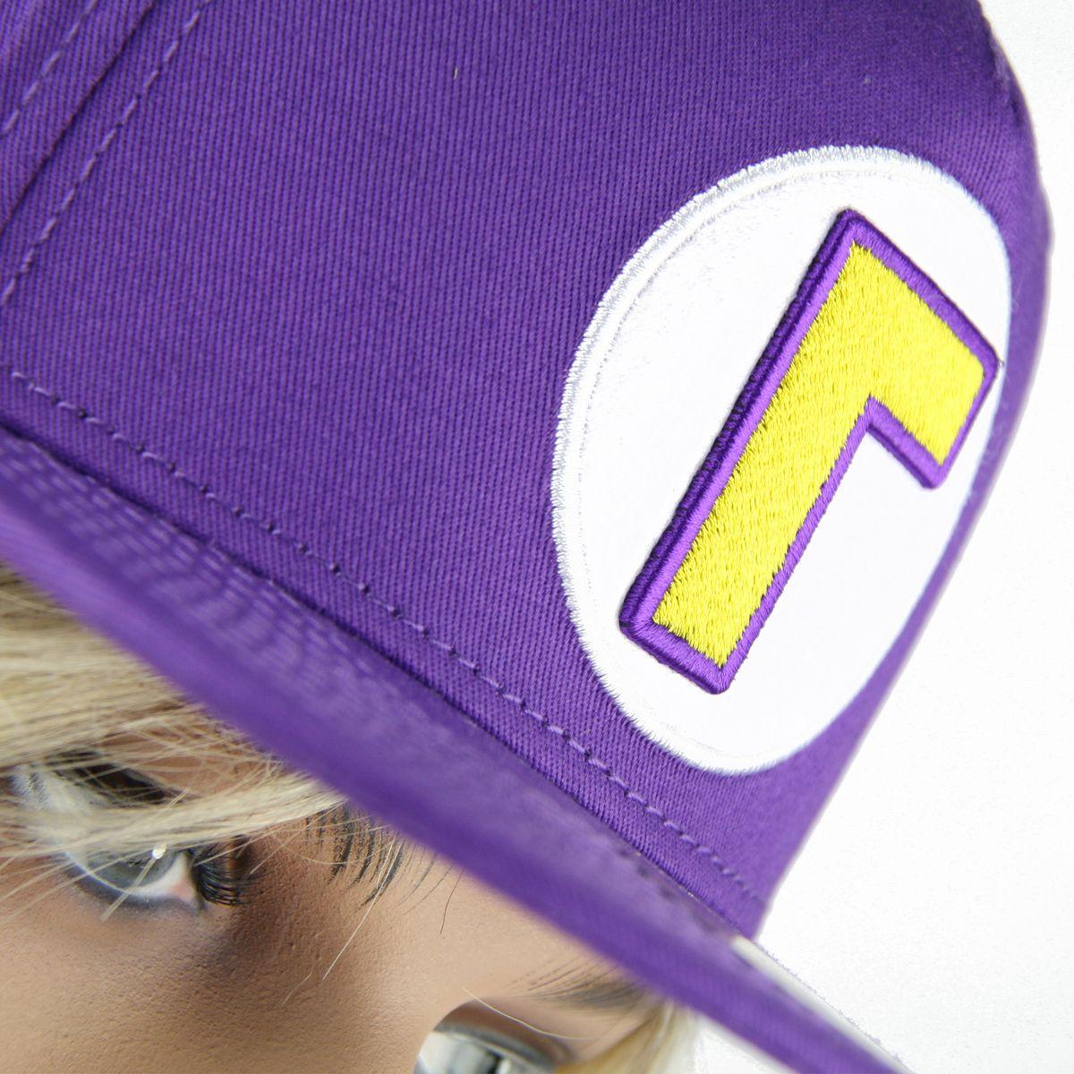 Waluigi Logo - Nintendo Waluigi Logo Snapback Nintendo - Super Mario - Creeperz