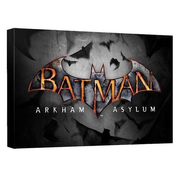 Return to Batman Arkham Logo - Batman Arkham Asylum Logo-Quickpro Artwrap Back Board, White ...