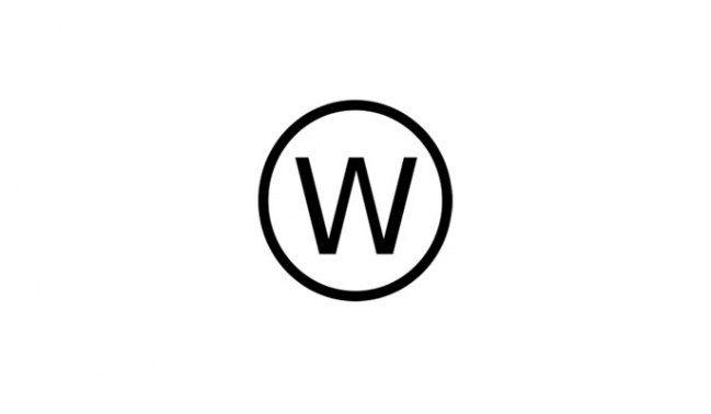 W in Circle Logo - Laundry symbols on clothes labels