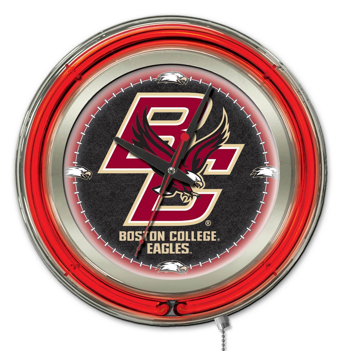 Boston College Eagles Logo - Boston College Neon Clock - Eagles Logo