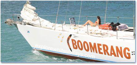 Boomerang Boat Logo - Explore whitsundays | Sailing the Whitsundays on Boomerang, maxi ...