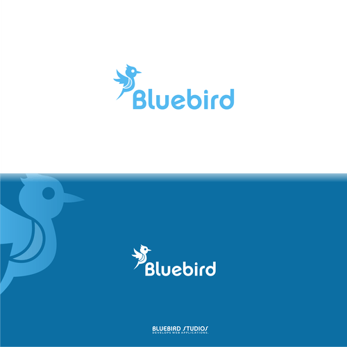 Bluebird Logo - Bluebird a modern bluebird logo for a web development
