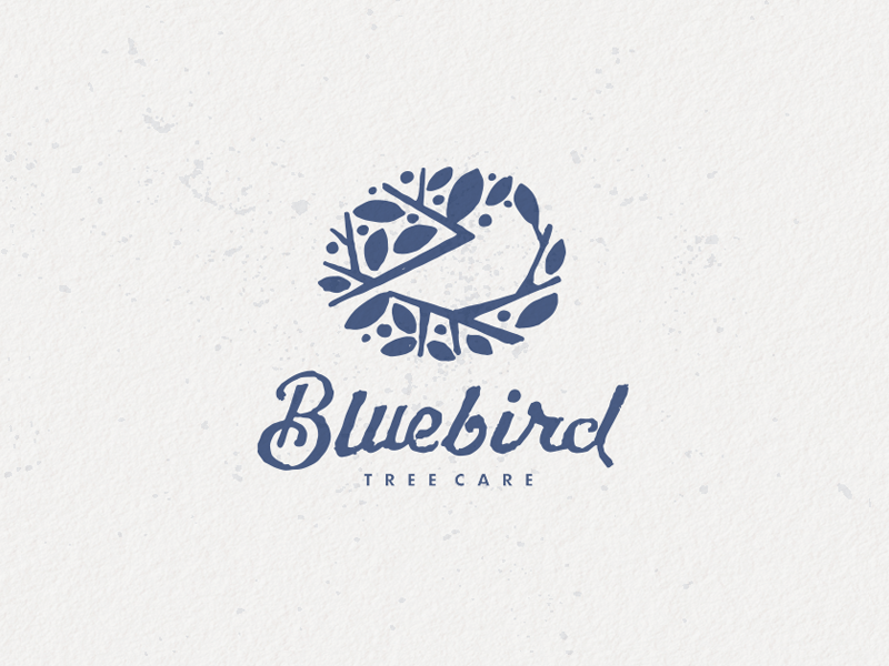 Bluebird Logo - Bluebird Logo by Mike Bruner - Bluebird Tree Care - logoinspirations.co