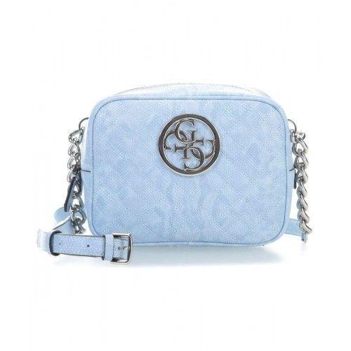 Light Blue Guess the Logo - Guess Mujer Zapatos G Lux Shoulder Bag synthetic light blue Logo