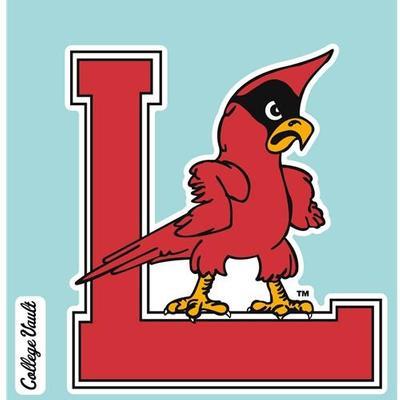 Standing Red Bird Logo - Louisville Decal Vault L/Standing Cardinal Logo (4