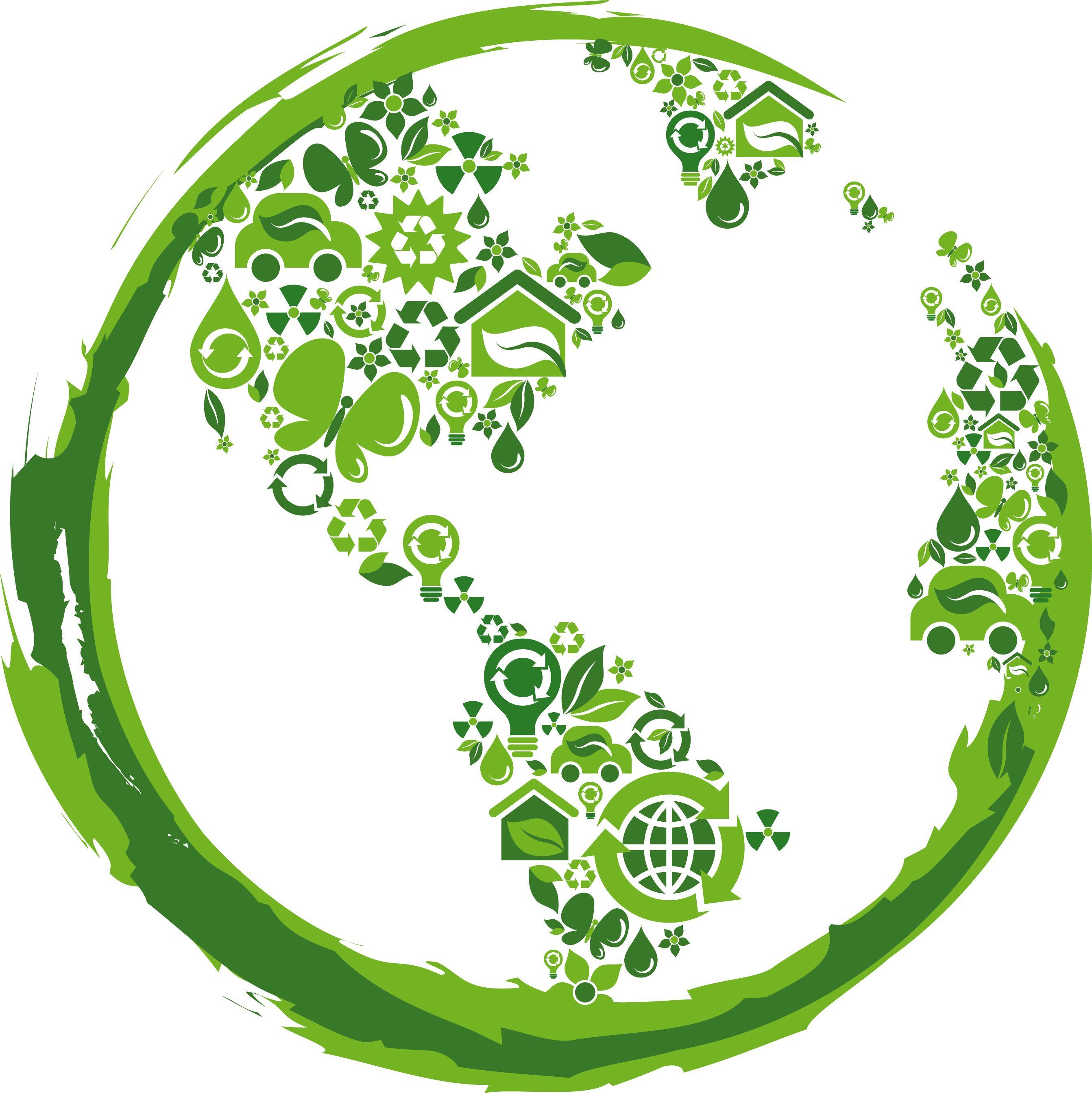 Green Earth Logo - Sustainable Green Earth Logo - Clip Art Bay