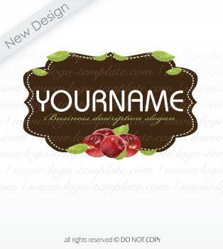 Heart Food Company Logo - Fruit cherry logo design. Logo Template made logo