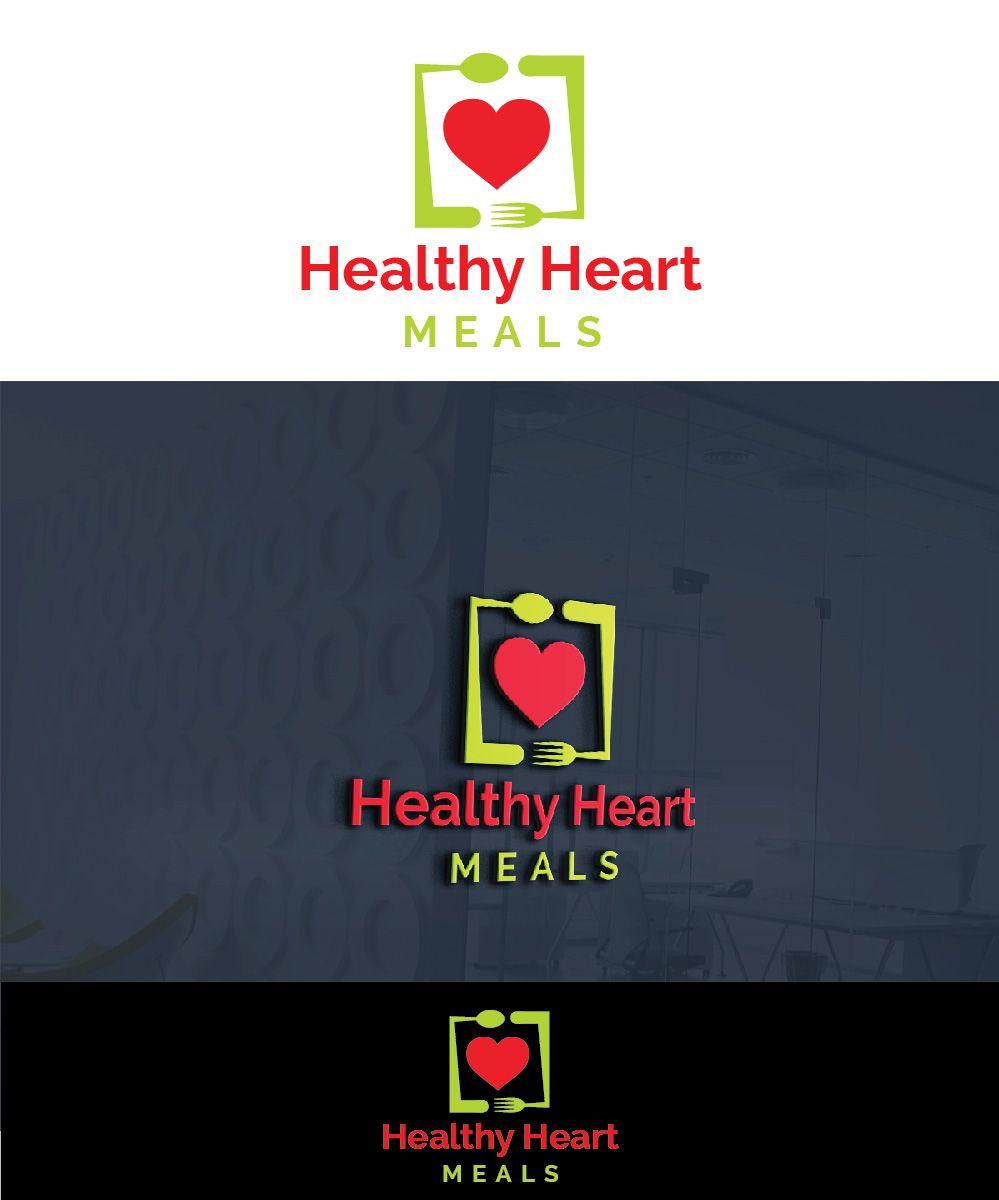 Heart Food Company Logo - Elegant, Modern, Food Service Logo Design for Healthy Heart Meals