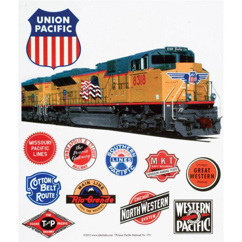 Up Railroad Logo - UP Heritage Logos Sign