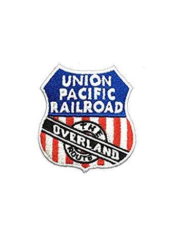 Up Railroad Logo - UP Overland Route Logo Embroidered Hand Towel Navy 123