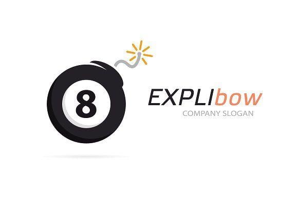 100 Bomb Logo - Set of billiard ball and bomb logo Templates Vectors folder
