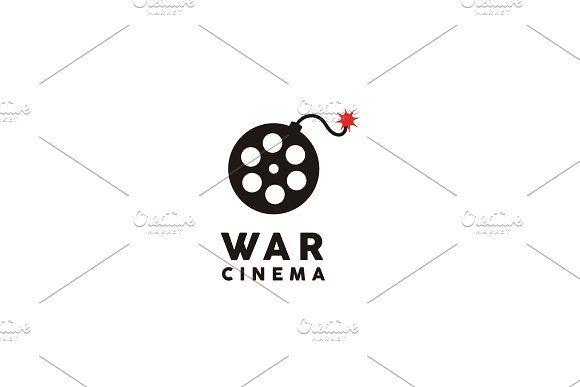 100 Bomb Logo - Movie Reel with Bomb Creative logo ~ Logo Templates ~ Creative Market