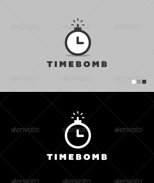 100 Bomb Logo - Time Bomb - Logo Template by furnace | GraphicRiver