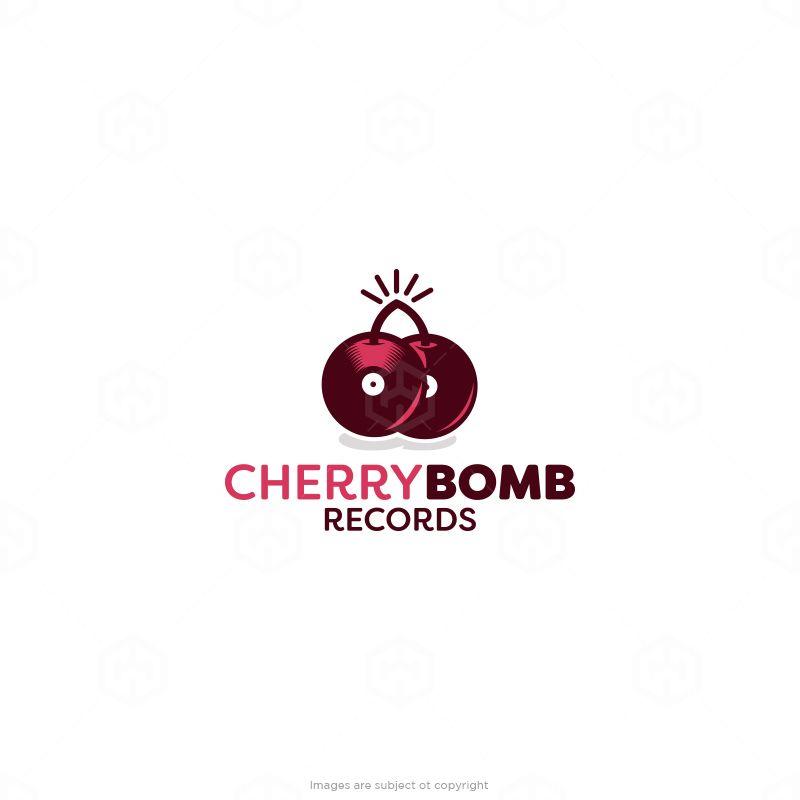 100 Bomb Logo - Cherry Bomb Records - Graphic Wizard