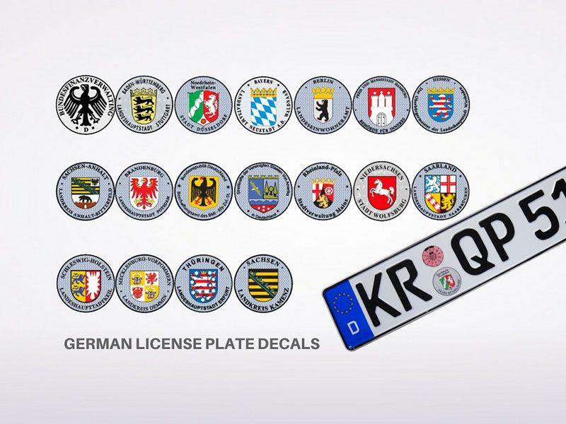 German Car Logo - German License Plate 101: All You Wanna Know | Europlates Wiki