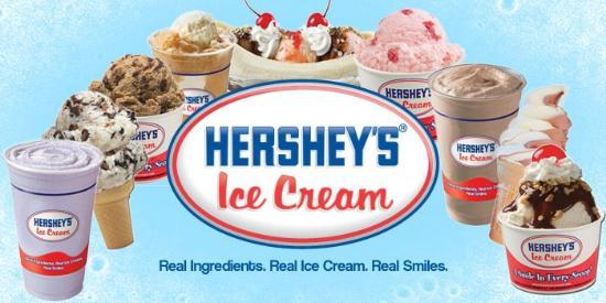 Hershey Ice Cream Logo - We ONLY Serve Quality Hershey's Ice Cream. 32 Ever-Changing, Hand ...