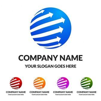 Blue Round Popular Company Logo - Globe Logo Vectors, Photos and PSD files | Free Download