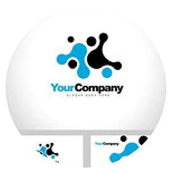 Blue Round Popular Company Logo - My Puzzle Design Blue Dots Logo Vector. Abstract Dots: Amazon.co.uk