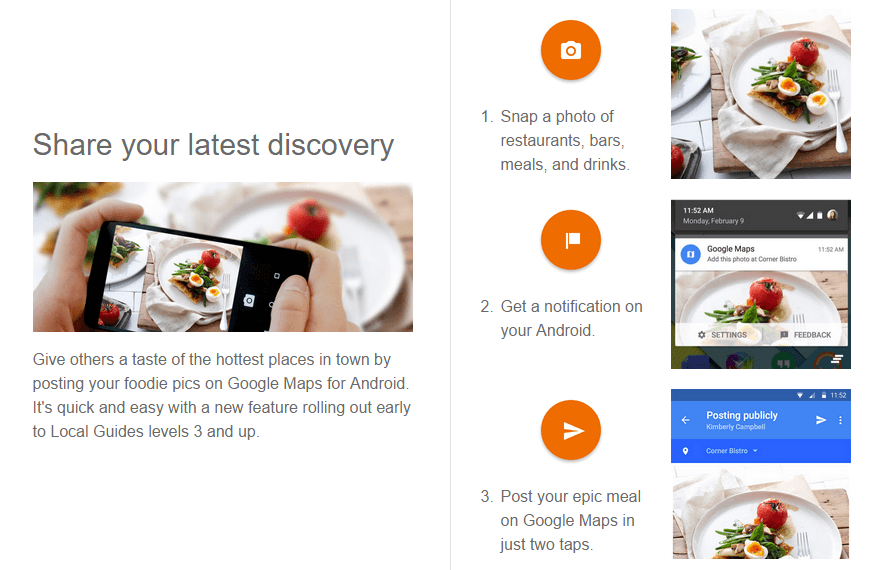Google Maps Food Logo - New Google Maps notification asks for your restaurant food photo