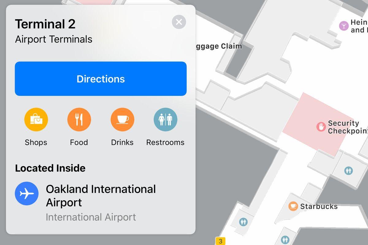 Google Maps Food Logo - Apple adds more indoor airport maps including Chicago and Las Vegas ...