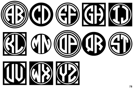 Two Black Circle Logo - Identifont - Circle Monograms Two Black