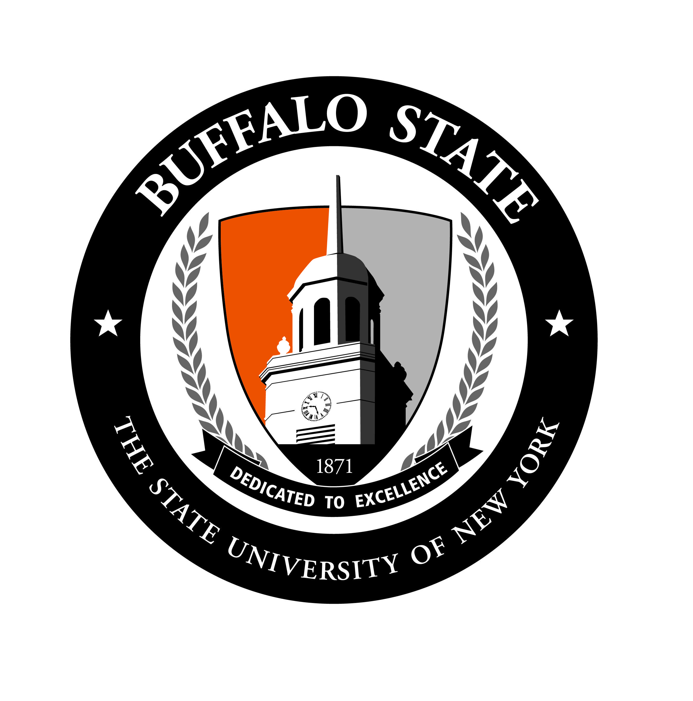 Two Black Circle Logo - Download Print Logos. Marketing and Communications. Buffalo State