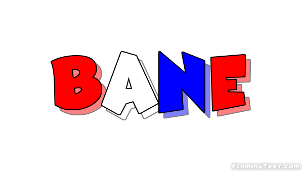 Bane Logo - United States of America Logo. Free Logo Design Tool from Flaming Text