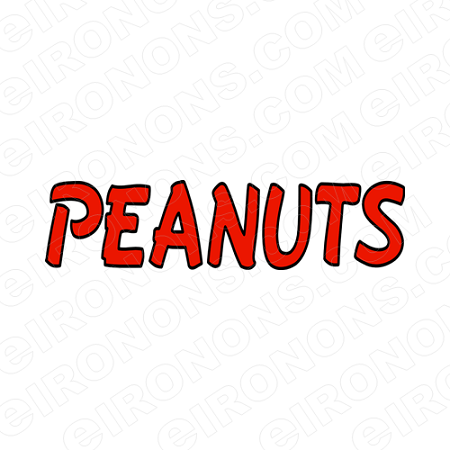 Peanuts Logo - PEANUTS LOGO RED TV T SHIRT IRON ON TRANSFER DECAL #TVP1. YOUR ONE