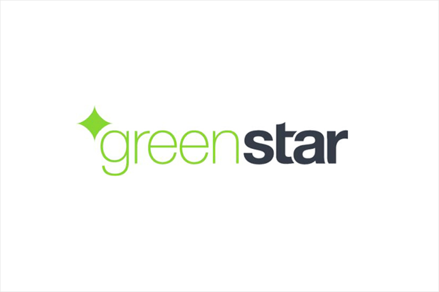 White and Green Star Logo - Green Star – Design & As Built: Creating sustainable places ...