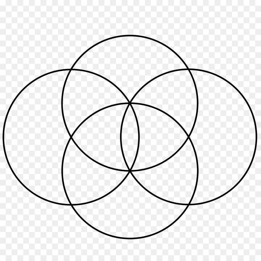 Black Hexagon Circle Logo - Overlapping circles grid Sacred geometry Hexagon - circle png ...
