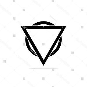 Black Hexagon Circle Logo - Geometric Element Line Design Hexagon Circle And Triangle Gm