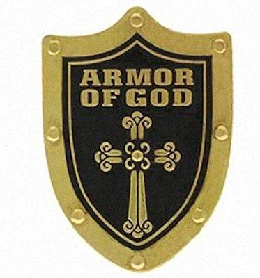 Armor Shield Logo - Armor of God Shield Pin Gold with Cross