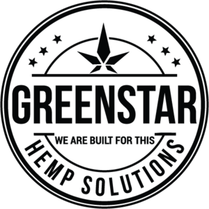 White and Green Star Logo - Greenstar CBD Supply Co – Greenstar Distro CBD Supply