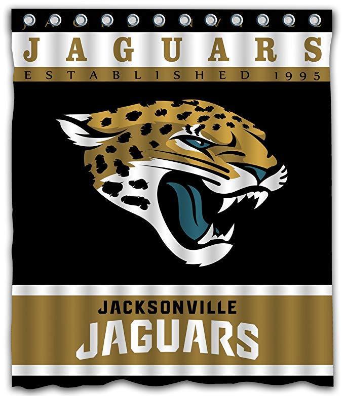 Jaguars Football Team Logo - NFL Jaguars Football Team Logo Shower Curtain | GoJeek