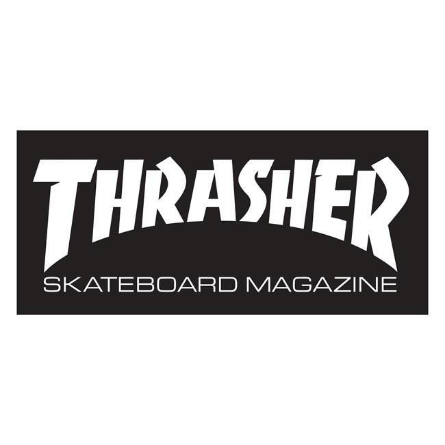Thrasher Mag Logo - THRASHER MAG LOGO MEDIUM STICKER (ASSORTED COLORS)