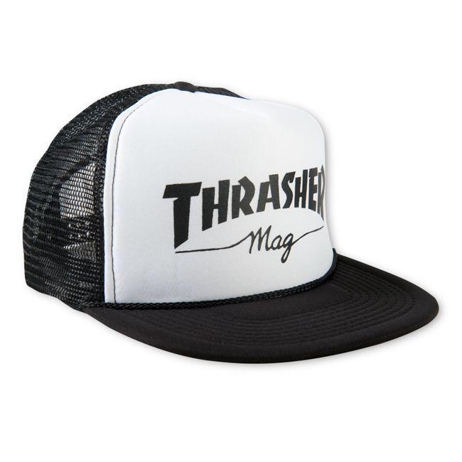 Thrasher Mag Logo - Thrasher Magazine Shop Mag Logo Printed Mesh Cap Black