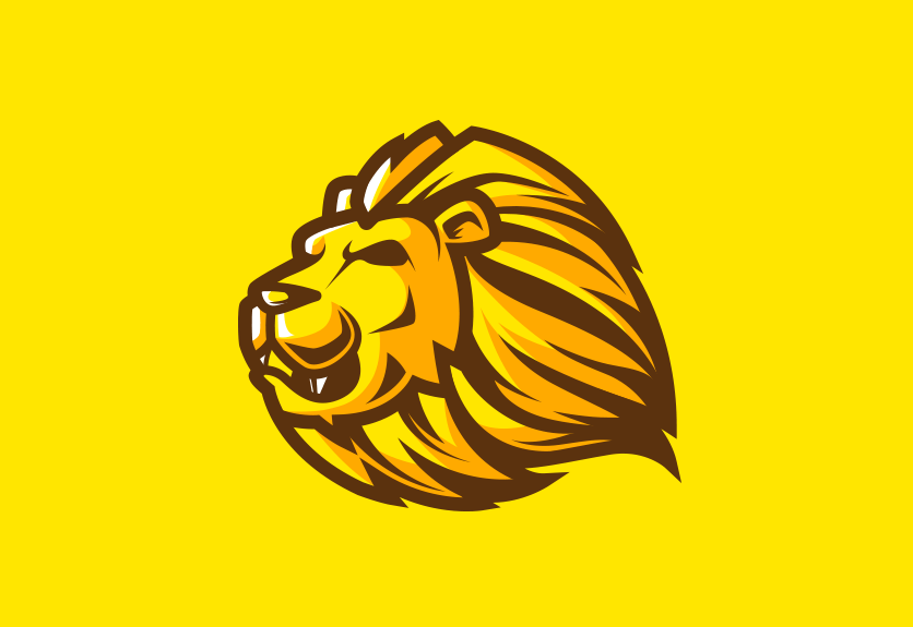 Yellow Lion Logo - 35 Amazing Lion Logo Designs for Inspiration | Decolore.Net