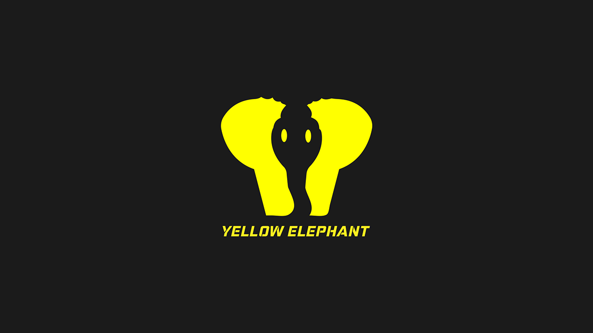Yellow Elephant Logo - Yellow Elephant Logo : Brand Identity Design on Student Show