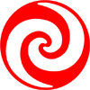 Red and White Swirl Logo - Swirl logos