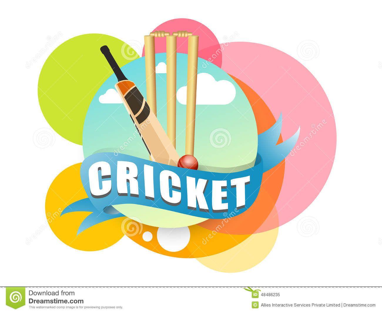 Bat and Ball Logo - Cricket bat and ball Logos
