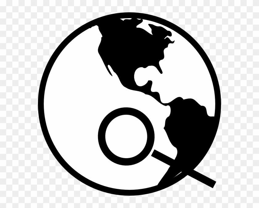 Black Internet Logo - Free Clip Art For Logo Internet - Earth Black And White Cartoon ...