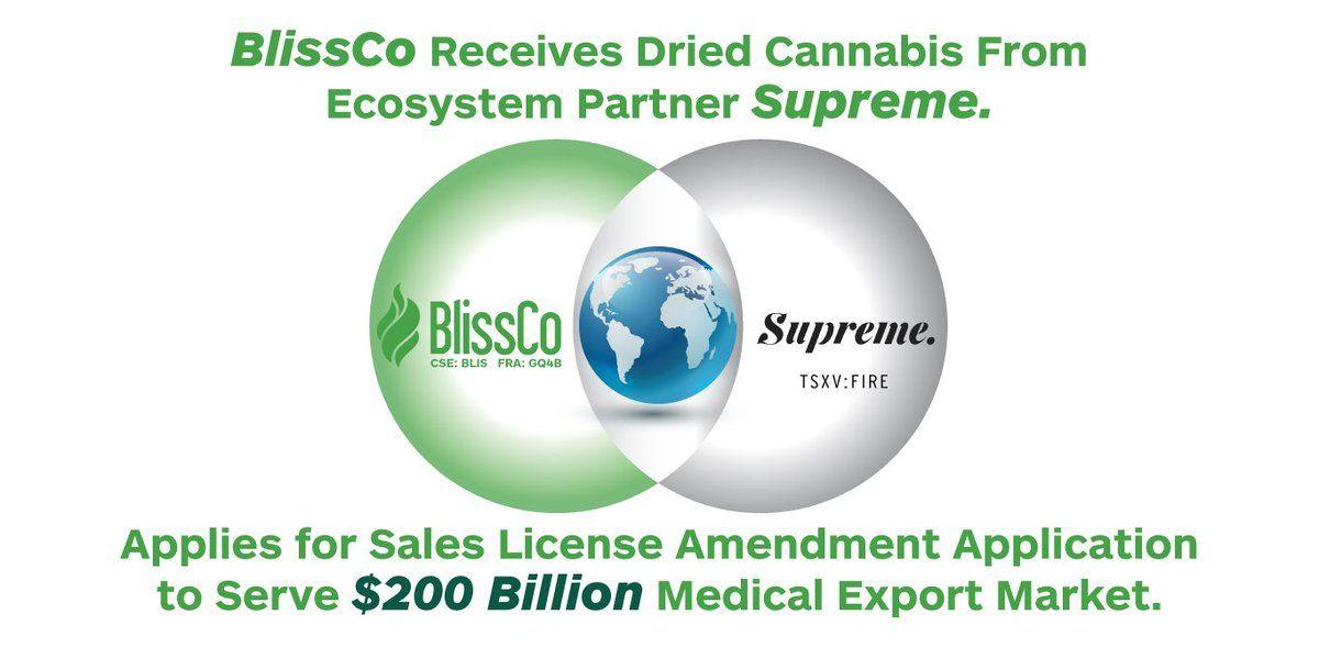 Supreme Medical Logo - Blissco - #BlissCo Receives Dried #Cannabis From