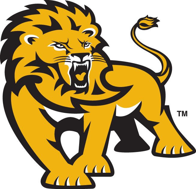 Yellow Lion Logo - Southeastern Louisiana Lions Alternate Logo Division I S T