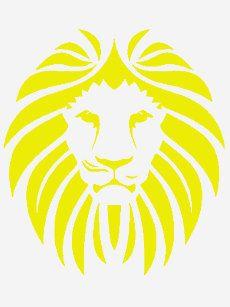Yellow Lion Logo - Cute Lion Head T-Shirts - T-Shirt Design & Printing | Zazzle